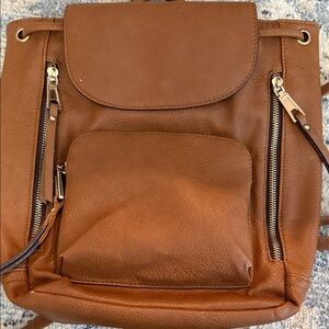 Aldo Tan Leather Backpack